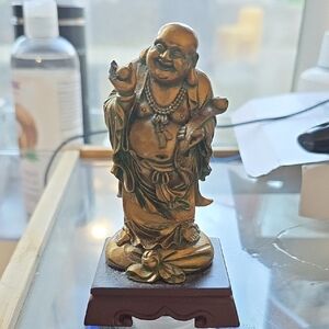 Gold Laughing Buddha Statue